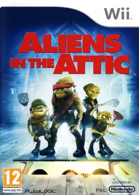 Aliens in the Attic box cover front